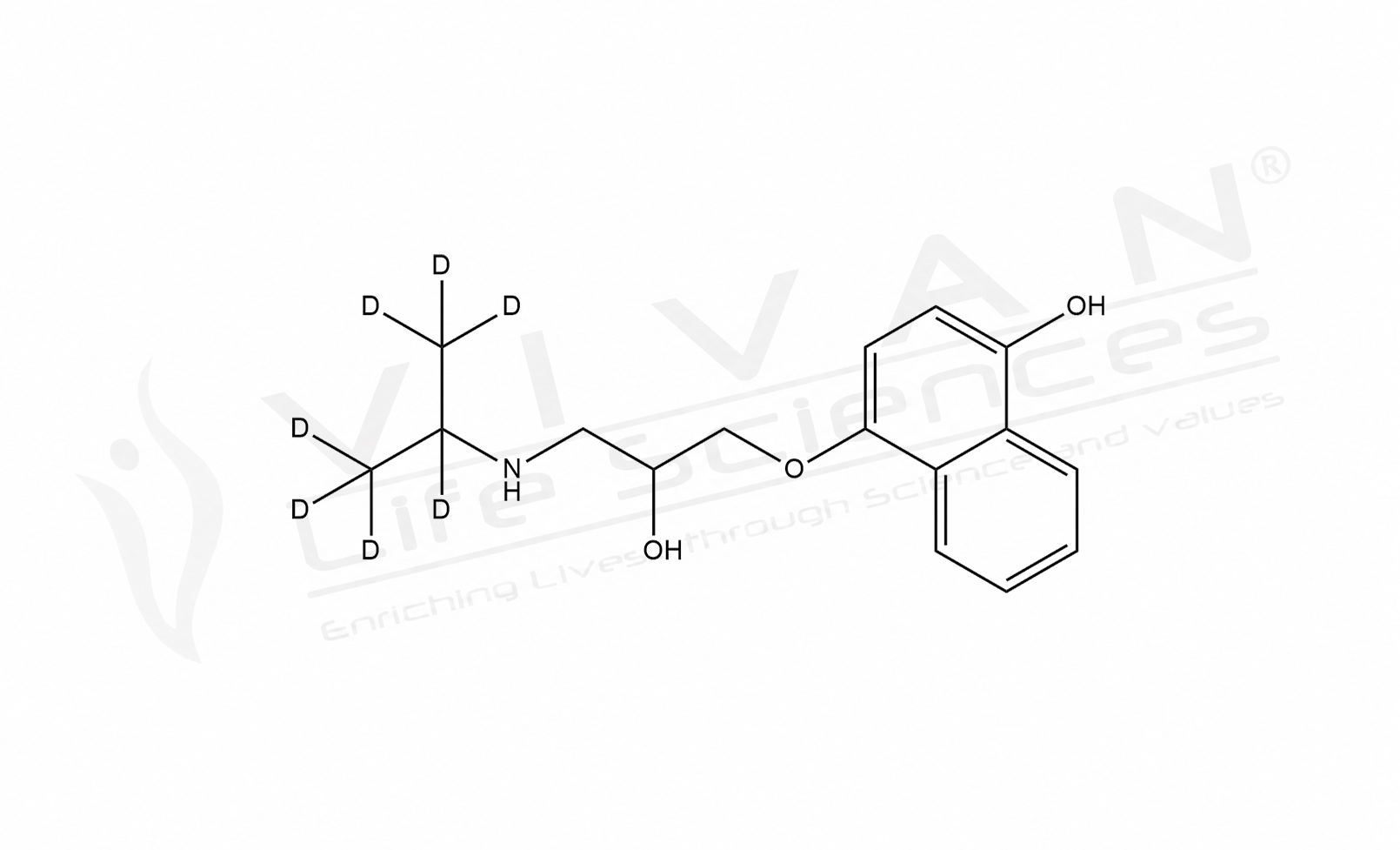 Stable Isotope Labeled Compounds-4-Hydroxy Propranolol HCl D7-1784264441.png